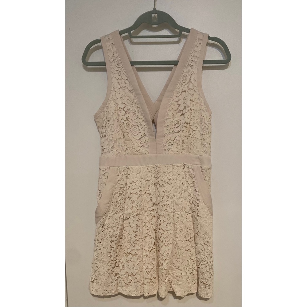 White free people lace dress